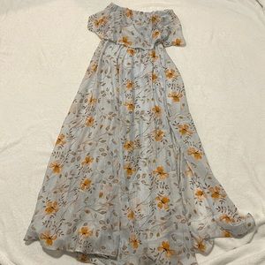 Floral Strapless Dress